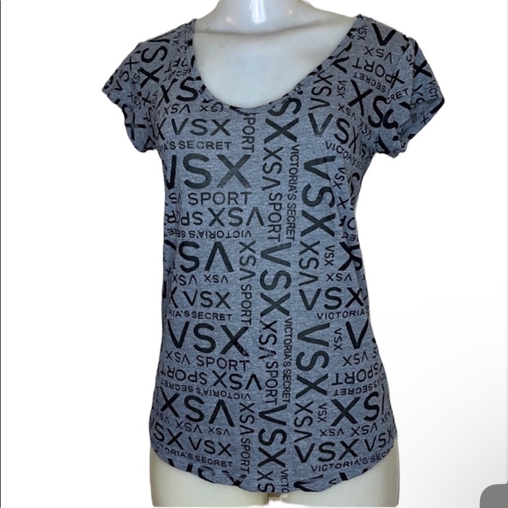 Victoria's Secret Gray Graphic Women's Top S